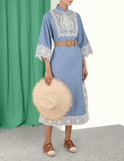 Pattie Chambray Midi Dress -Anneke shop unnamed file 1013