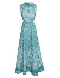 Jude Paisley Sleeveless Midi