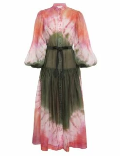 Violet Drop Waist Shirt Dress