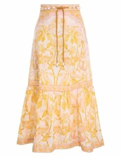 Lyre Frill Hem Skirt