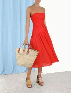 Lyre Wrap Tie Side Midi -Anneke shop unnamed file 1355