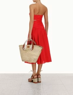 Lyre Wrap Tie Side Midi -Anneke shop unnamed file 1356