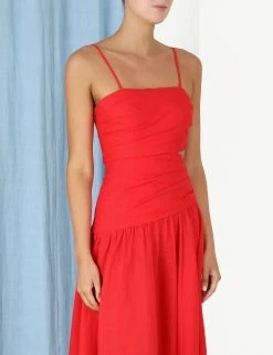 Lyre Wrap Tie Side Midi -Anneke shop unnamed file 1357