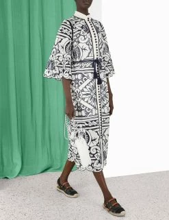 Lyre Embroidered Shirt Dress -Anneke shop unnamed file 1379