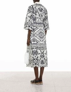 Lyre Embroidered Shirt Dress -Anneke shop unnamed file 1380