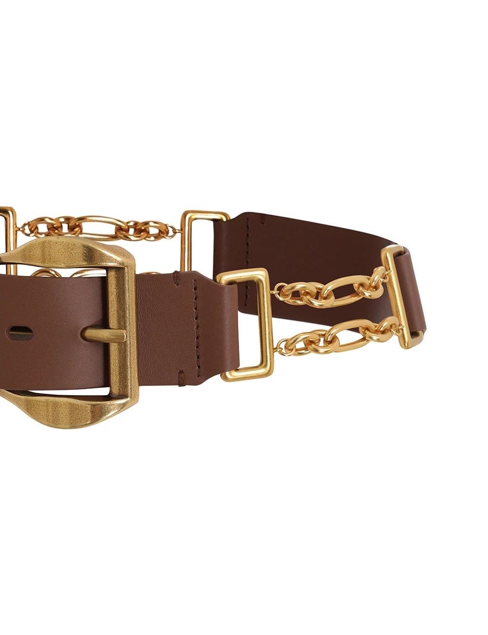 Chain Leather Belt 5 Chain Leather Belt - Image 3