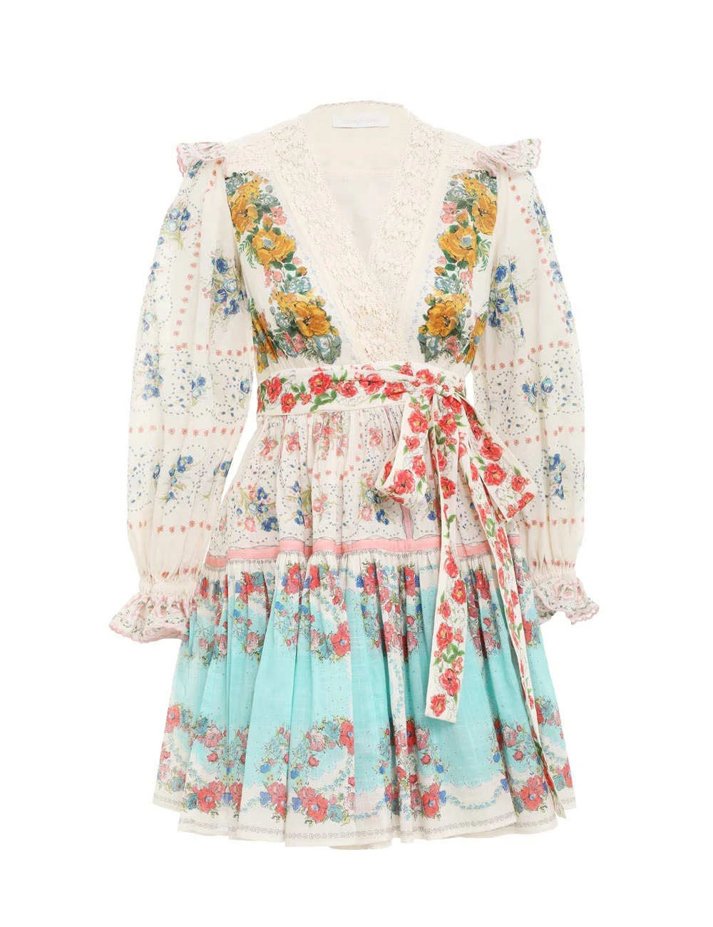 Clover Patched Wrap Mini Dress Clover Patched Wrap Mini Dress -Anneke shop unnamed file 357