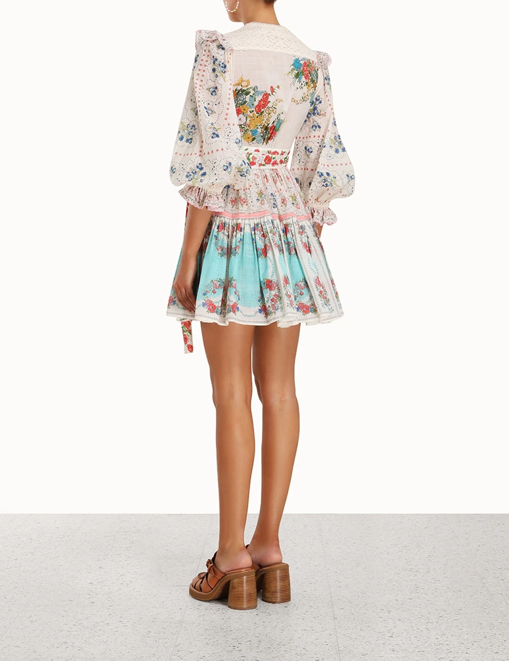 Clover Patched Wrap Mini Dress Clover Patched Wrap Mini Dress -Anneke shop unnamed file 360