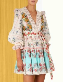 Clover Patched Wrap Mini Dress 6 Clover Patched Wrap Mini Dress -Anneke shop unnamed file 361