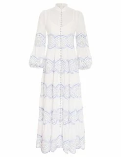 Cira Tiered Trimmed Dress