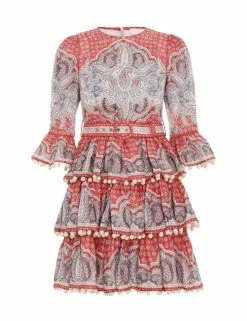 Vitali Tiered Hem Mini Dress