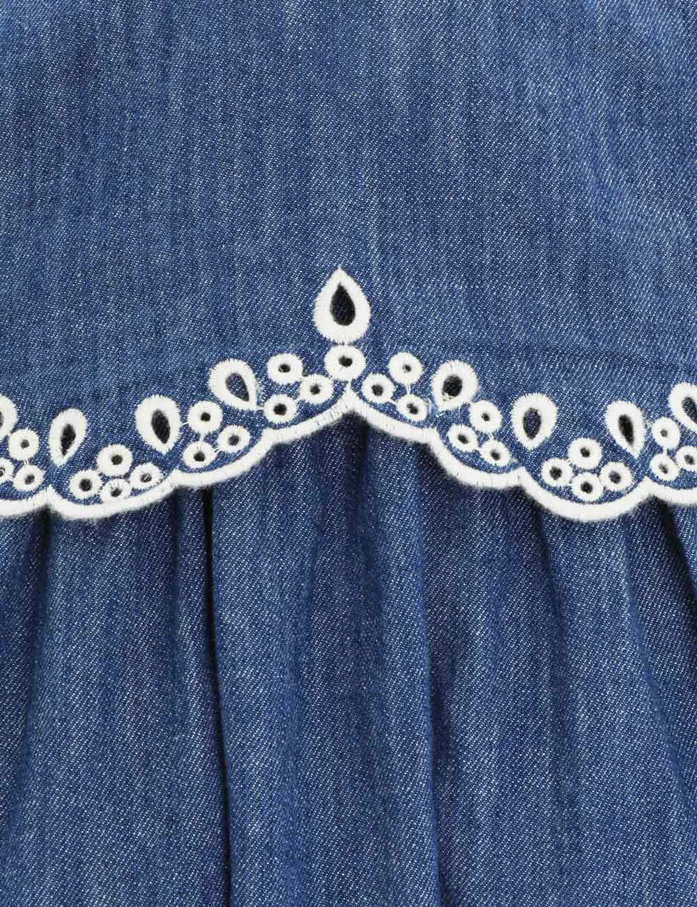 Laurel Scallop Denim Blouse Laurel Scallop Denim Blouse -Anneke shop unnamed file 404