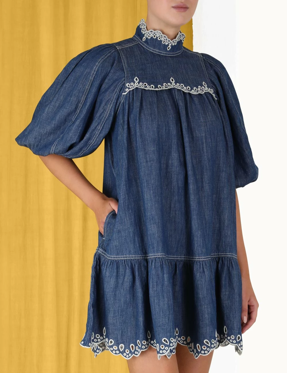 Laurel Scallop Mini Dress 7 Laurel Scallop Mini Dress - Image 5