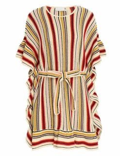 Vitali Multi Stripe Poncho