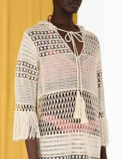 Laurel Knit Fringe Poncho -Anneke shop unnamed file 451