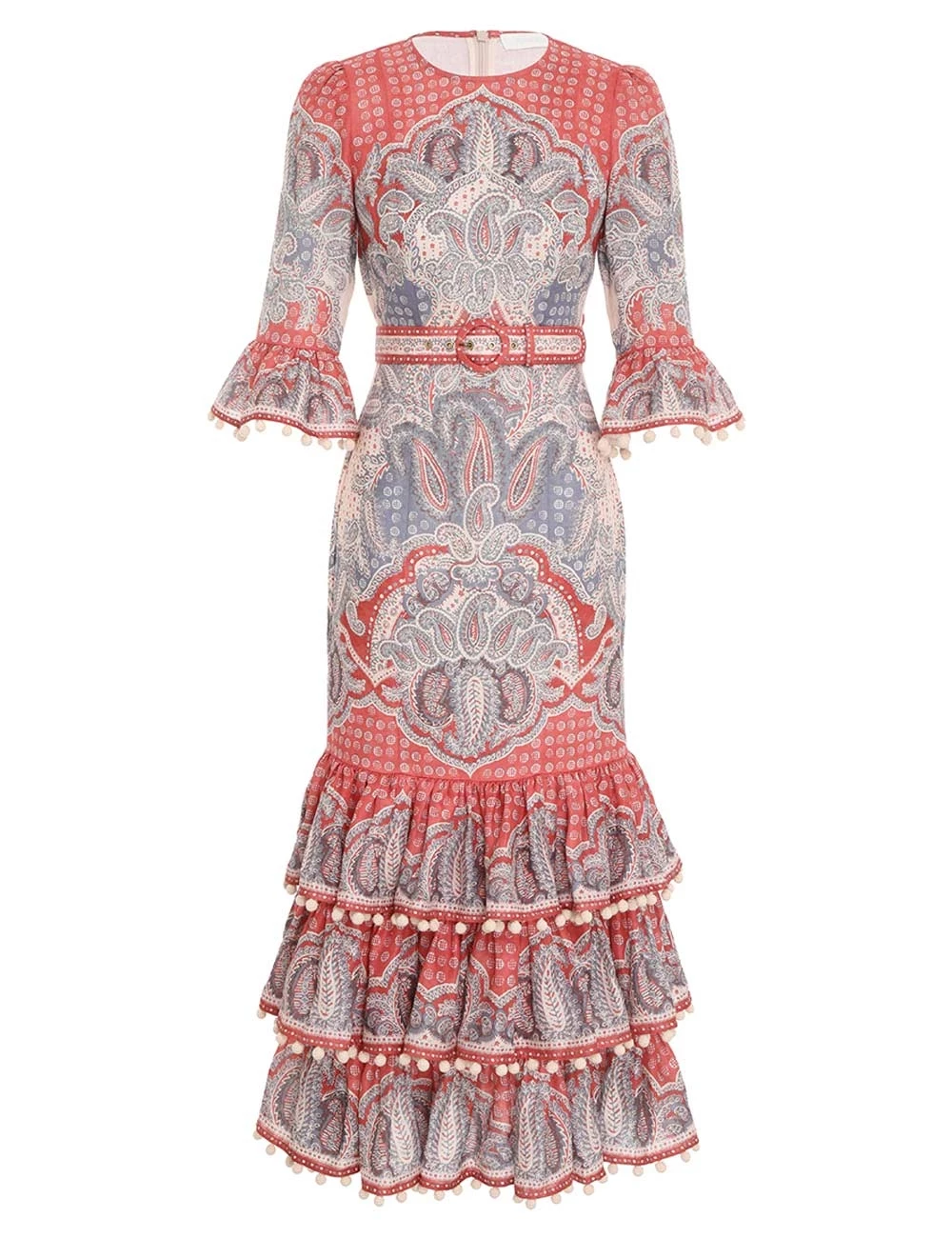 Vitali Tiered Hem Midi Dress 3 Vitali Tiered Hem Midi Dress