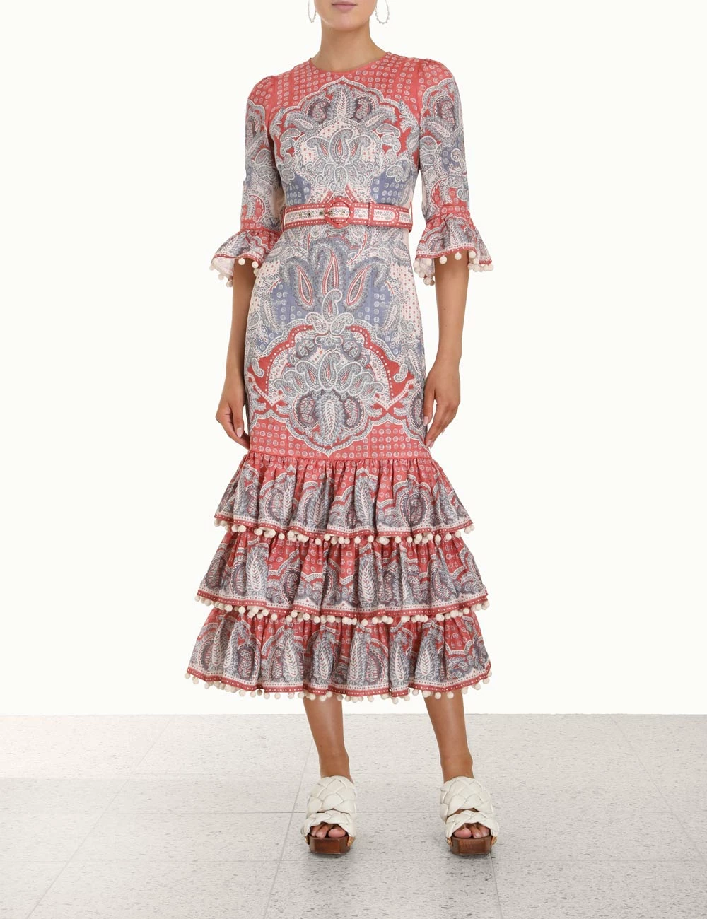 Vitali Tiered Hem Midi Dress 4 Vitali Tiered Hem Midi Dress - Image 2