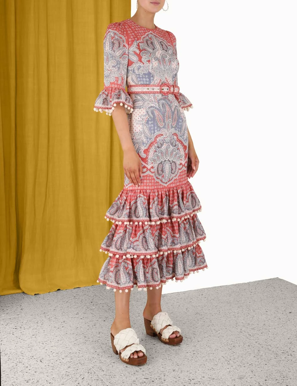 Vitali Tiered Hem Midi Dress 5 Vitali Tiered Hem Midi Dress - Image 3