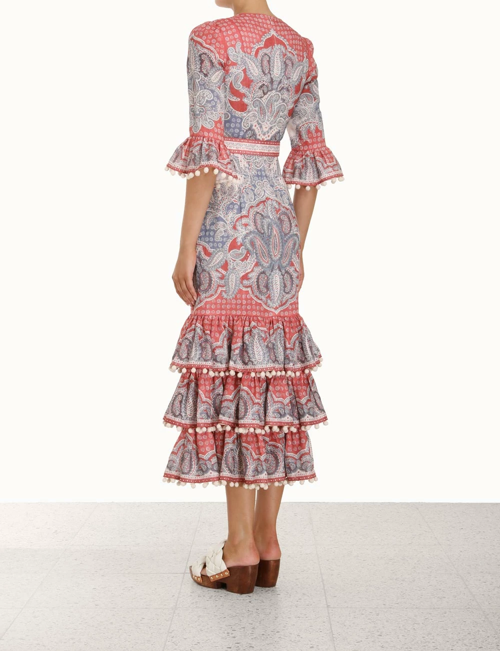Vitali Tiered Hem Midi Dress 6 Vitali Tiered Hem Midi Dress - Image 4