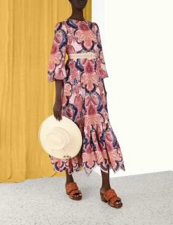 Laurel Billow Emb Midi Dress -Anneke shop unnamed file 503