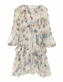 Clover Frill Billow Mini Dress