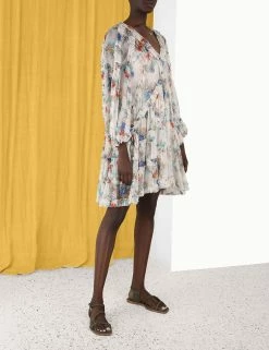 Clover Frill Billow Mini Dress -Anneke shop unnamed file 575