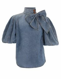 Kaleidoscope Tie Neck Blouse