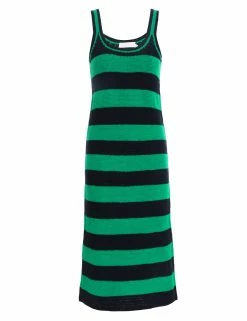 Tiggy Scoop Neck Midi Dress
