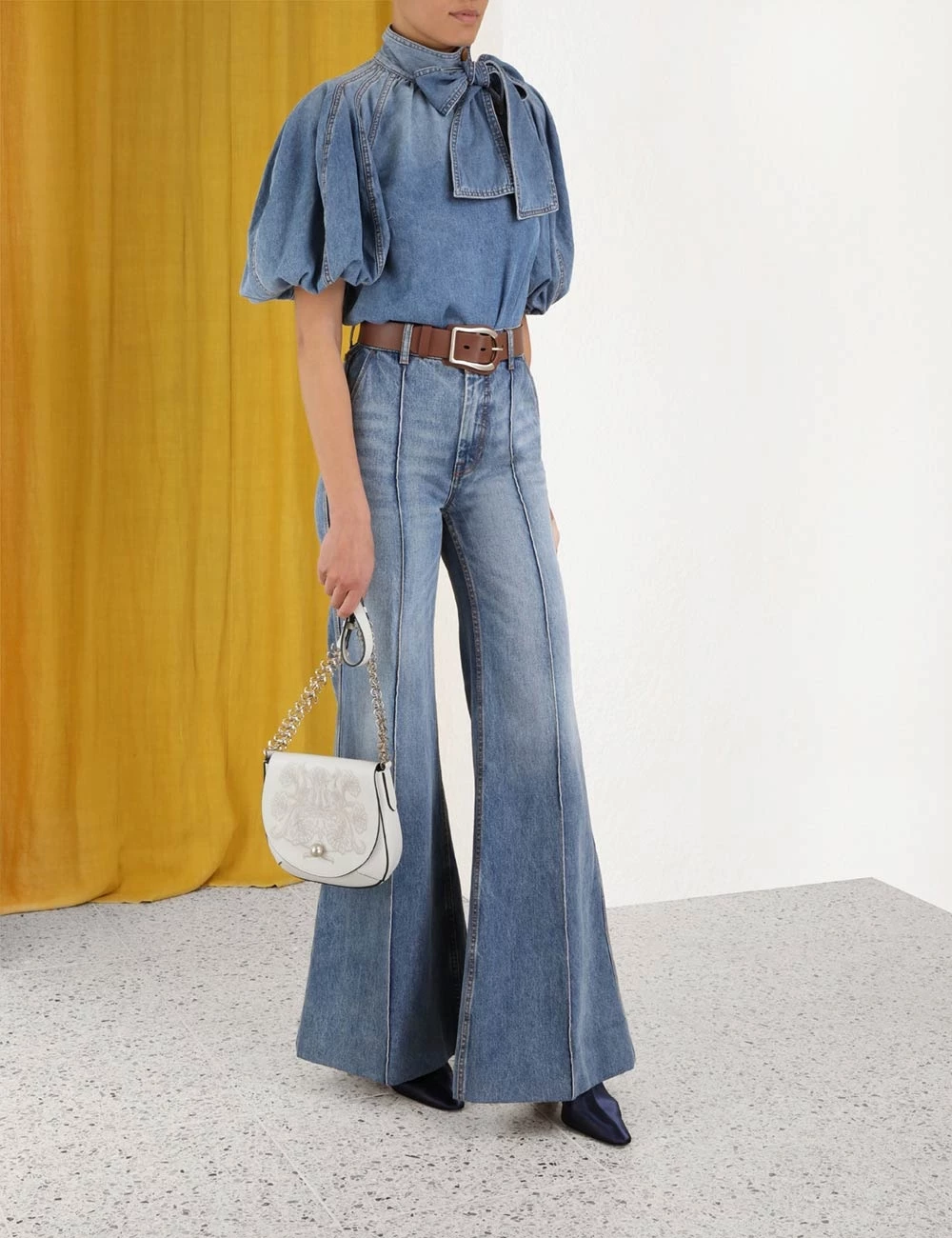 Kaleidoscope Tie Neck Blouse Kaleidoscope Tie Neck Blouse -Anneke shop unnamed file 8