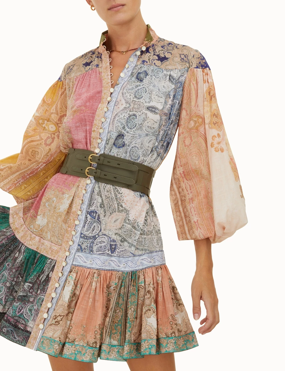 Wide Square Link Buckle Belt Wide Square Link Buckle Belt -Anneke shop unnamed file 85