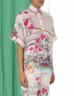 Violet Short Sleeve Shirt -Anneke shop unnamed file 907