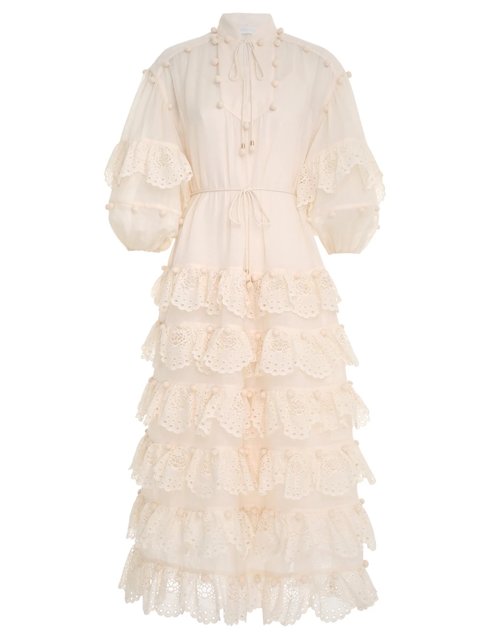 Lyre Trim Tiered Dress 3 Lyre Trim Tiered Dress