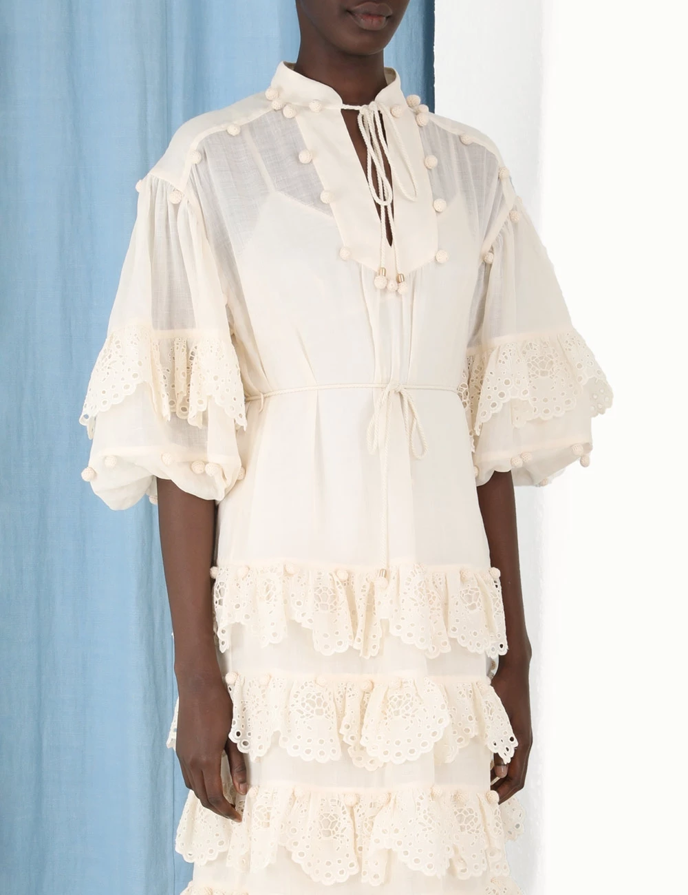 Lyre Trim Tiered Dress 7 Lyre Trim Tiered Dress - Image 5